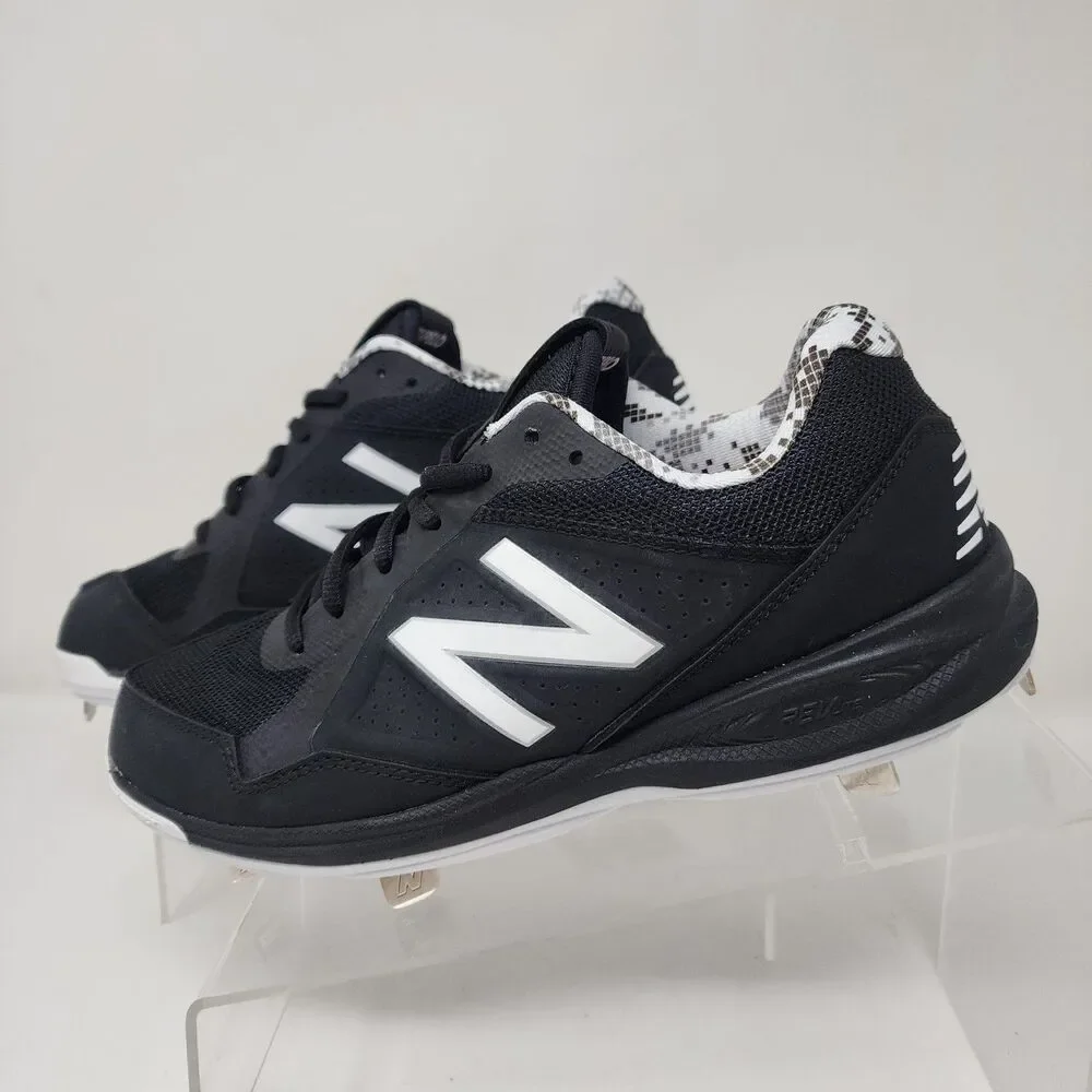 New Balance Shoes Mens Size 7 Black Low Top Metal Baseball Cleats TUPELOK1